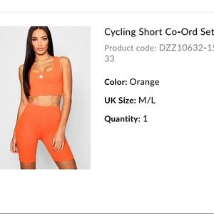 Biker set - Orange